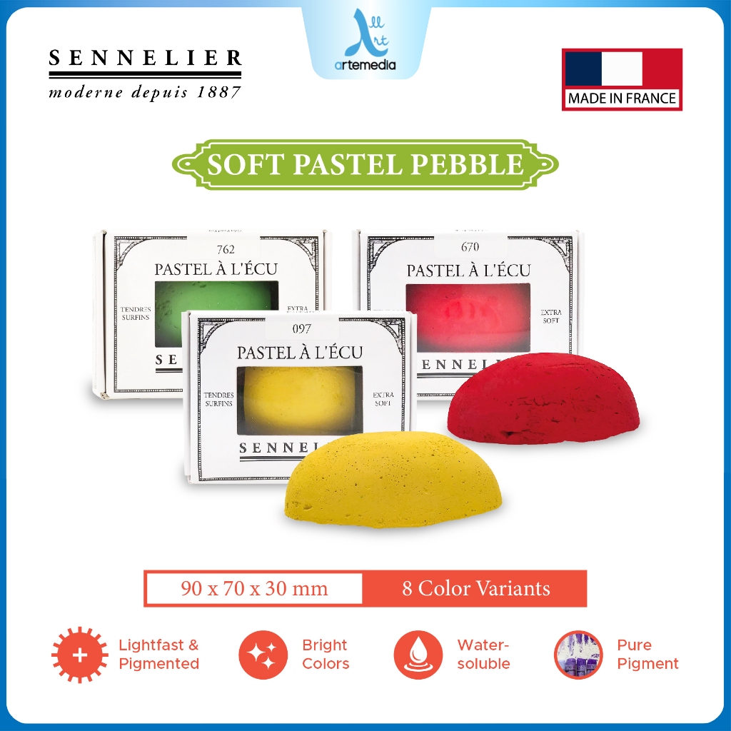 

Sennelier Soft Pastel Pebble Dry Crayon Krayon Warna Lembut