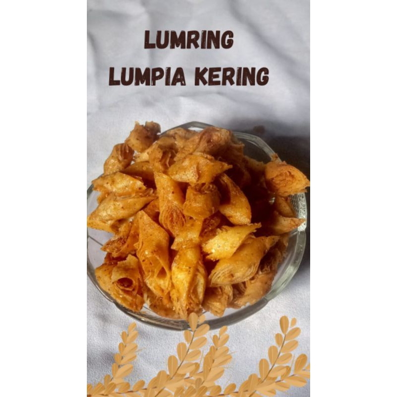 

lumpia kering ( lumring) 50gr homemade rasa original dan pedas