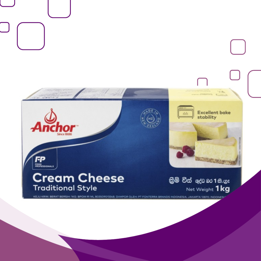 

Anchor Cream Cheese 1kg Packing Original