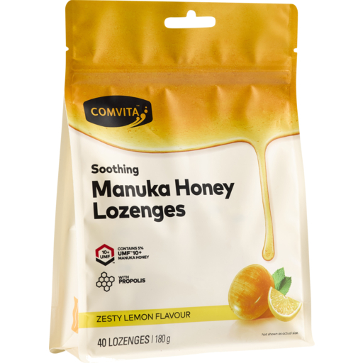 

COMVITA MANUKA HONEY LOZENGES WITH PROPOLIS LEMON AND HONEY 40 LOZ