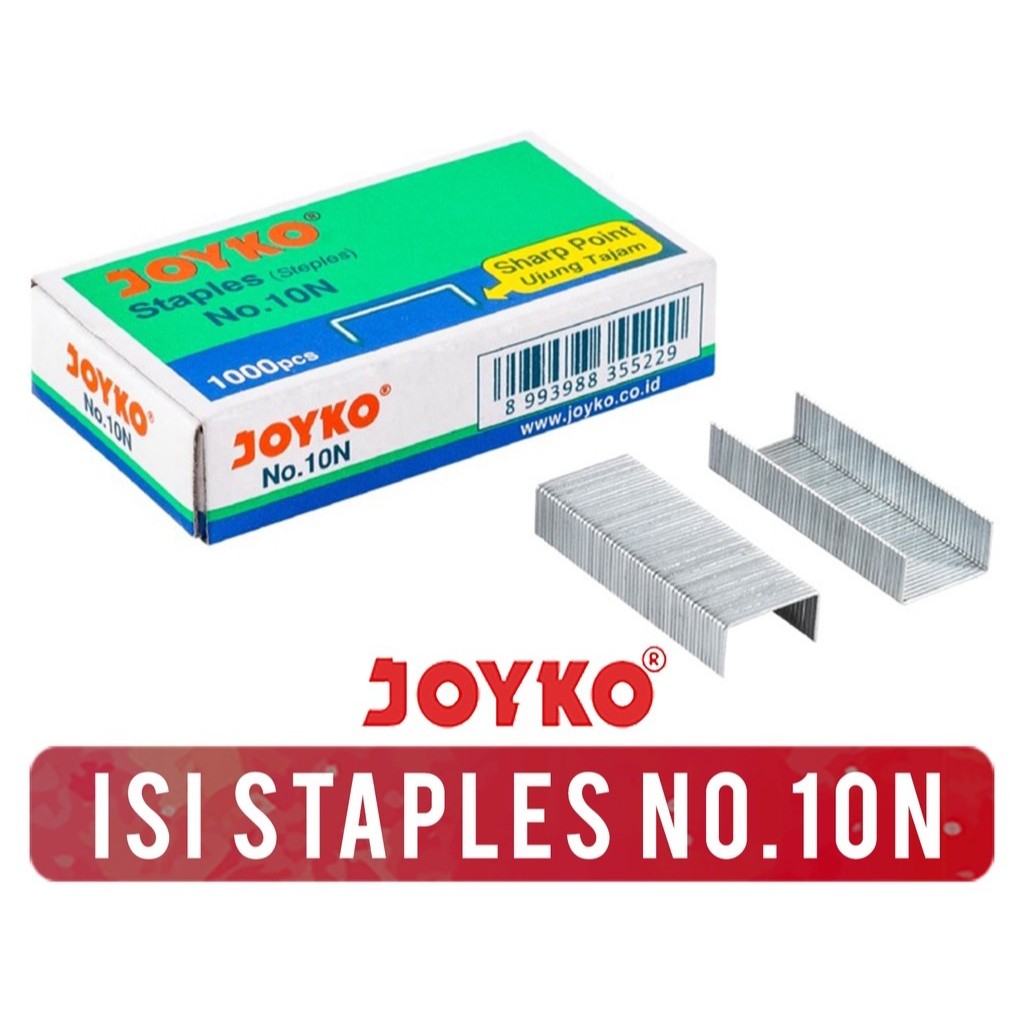 

JOYKO Isi Staples Kecil No 10 - Refill Steples Stapler 1 box isi 1000