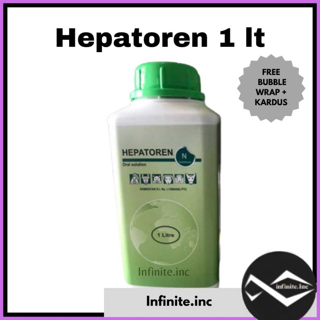 HEPATOREN 1 LITER (CARNITINE SORBITOL) PERBAIKI FUNGSI HATI TERNAK MIRIP HEPARENOL
