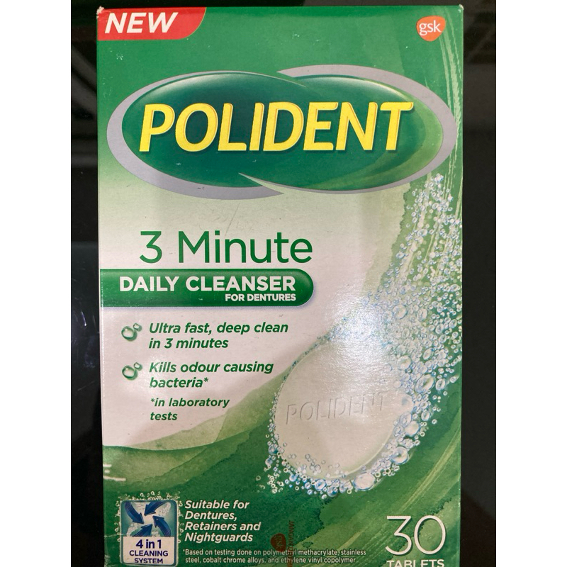 Pembersih gigi palsu polident denture cleanser