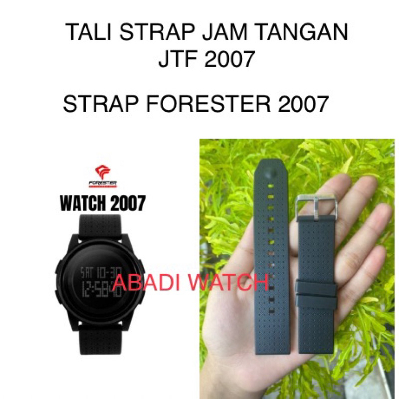 STRAP TALI JAM TANGAN JTF FORESTER JTF 2007 RUBBER STRAP JTF-2007 JTF2007