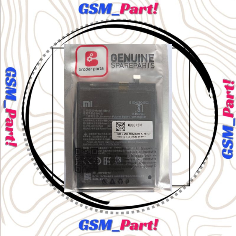 BATRAI XIAOMI BN4A ( REDMI NOTE 7 / NOTE 7 PRO / NOTE 7S ) ORI 100%