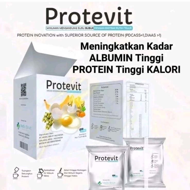 

PROTEVIT Susu Putih Telur dengan Colostrum dan Kecambah Menaikkan Albumin dan Kesuburan/Kesehatan