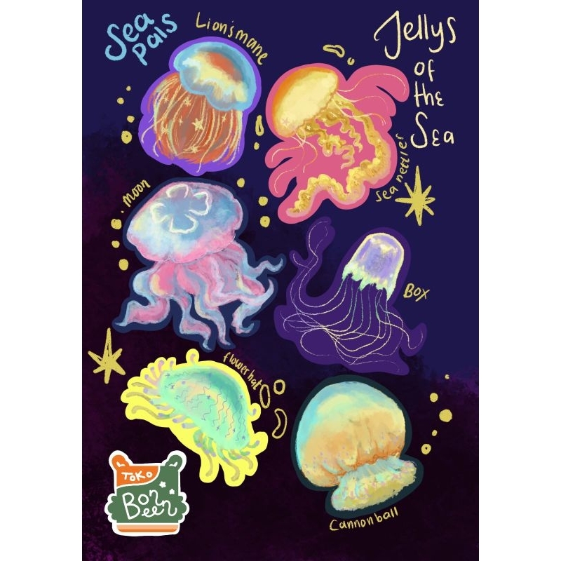 

Sticker Sheets Ubur Ubur Toko Bonbeen Jellyfish Sticker Sheets