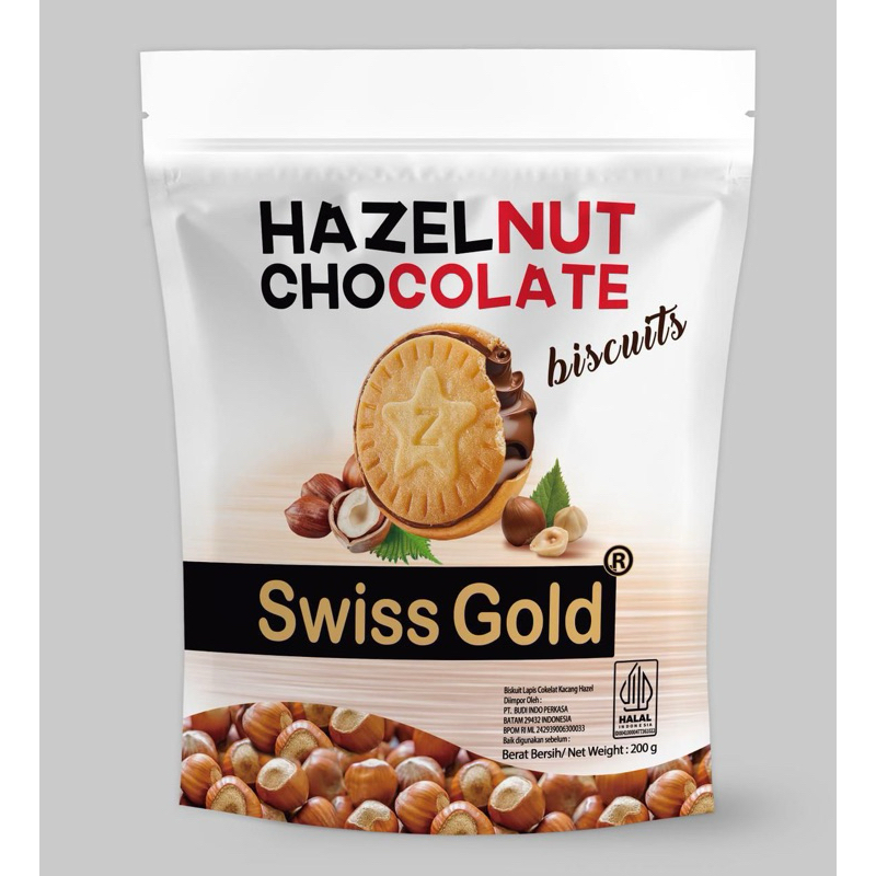 

Swiss Gold Hazelnut White Chocolate ~ Swiss Gold Hazelnut Chocolate 200 Gram