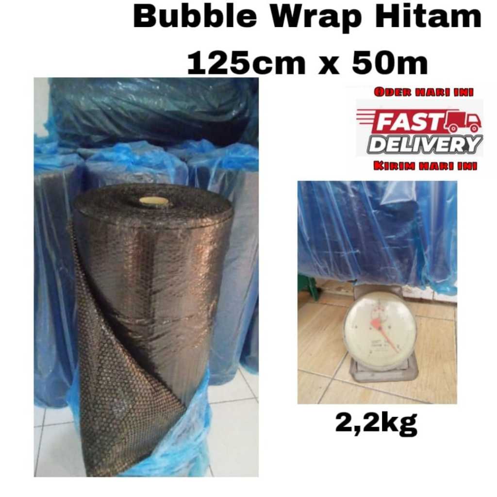 

Bubble wrap hitam 2,2kg 125cm x 50 meter
