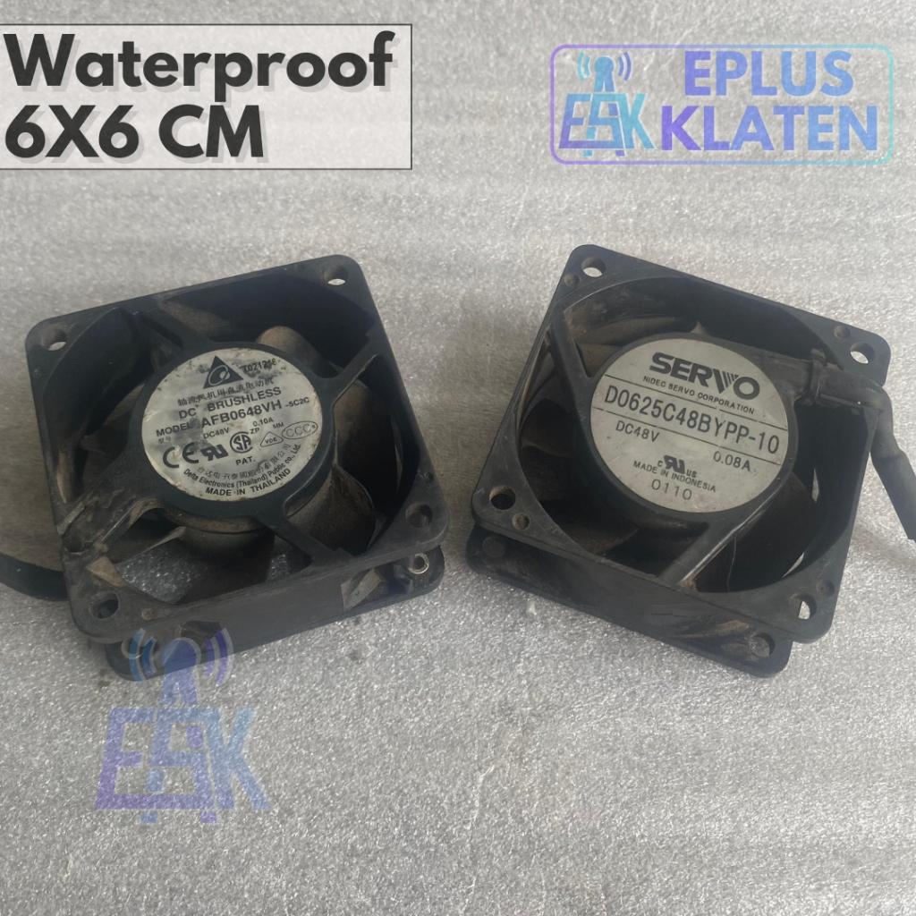 Fan Waterproof DC 48V Merk Servo Delta Kipas 6CM 6X6 48Volt 48 Volt -KP018