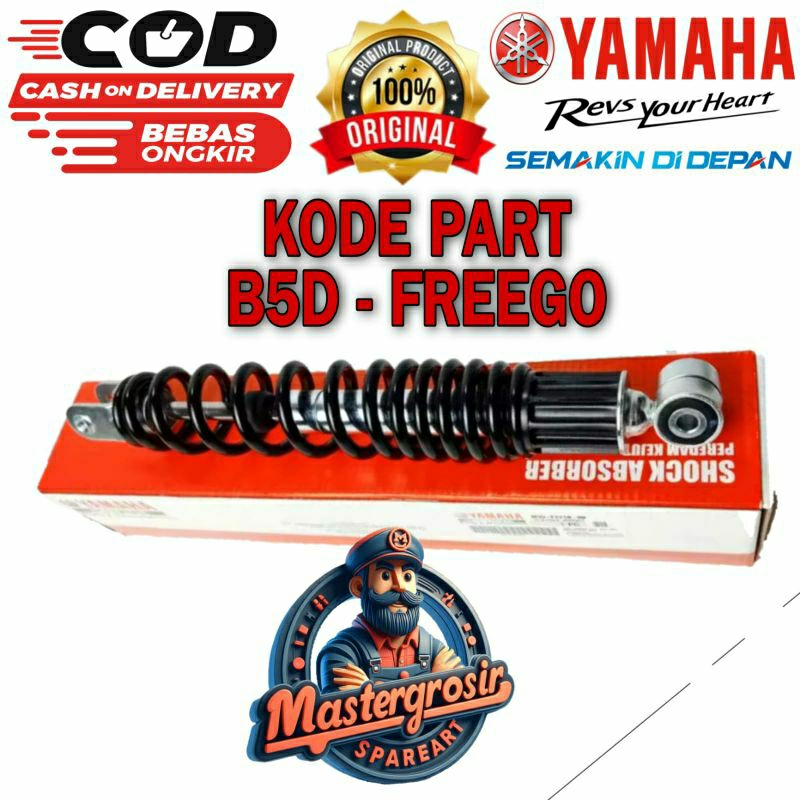 SHOCKBREAKER BELAKANG MOTOR YAMAHA MIO FREEGO 125 SHOCK FREEGO( KODE PART B5D )