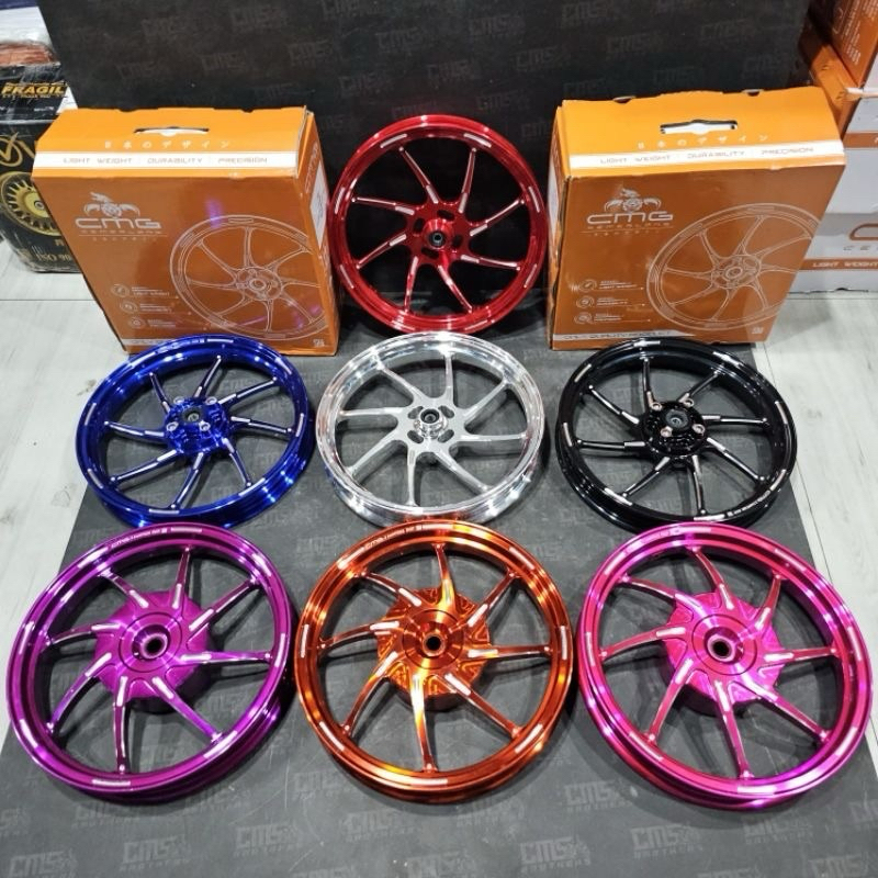 CMG Model VND MG8 / AK88 VELG RACING CNC R14 Palang 8 untuk VARIO 125/150, VARIO OLD / BEAT Original
