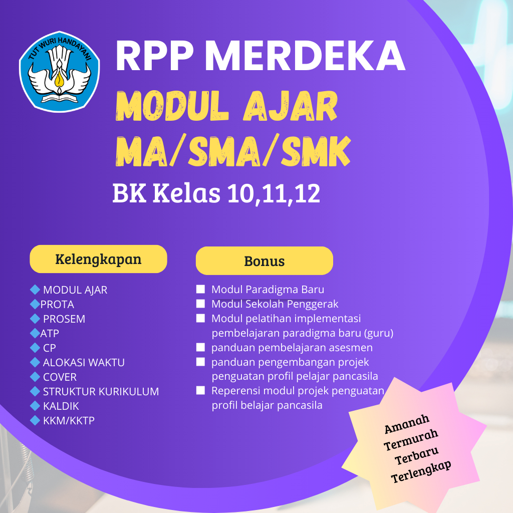 RPP Merdeka BK Kelas 10,11,12  SMA/SMK Kurikulum Merdeka