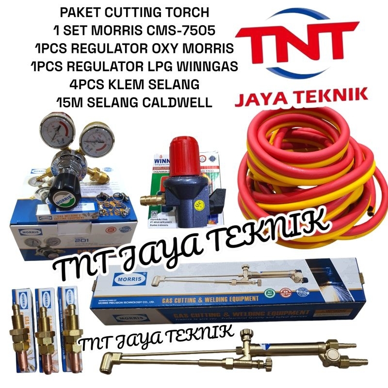 PAKET CUTTING TORCH TYPE M MORRIS CMS 7505 / PAKET STANG BLENDER LAS POTONG TYPE M MORRIS CMS-7505 D