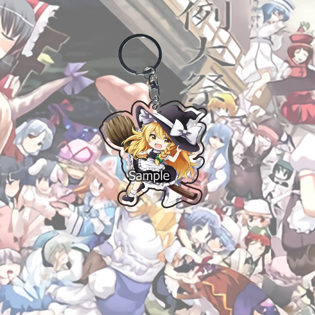 Gantungan Kunci Anime Touhou Project kirisame marisa 03 Ganci - Key Chain - Souvenir - Anime