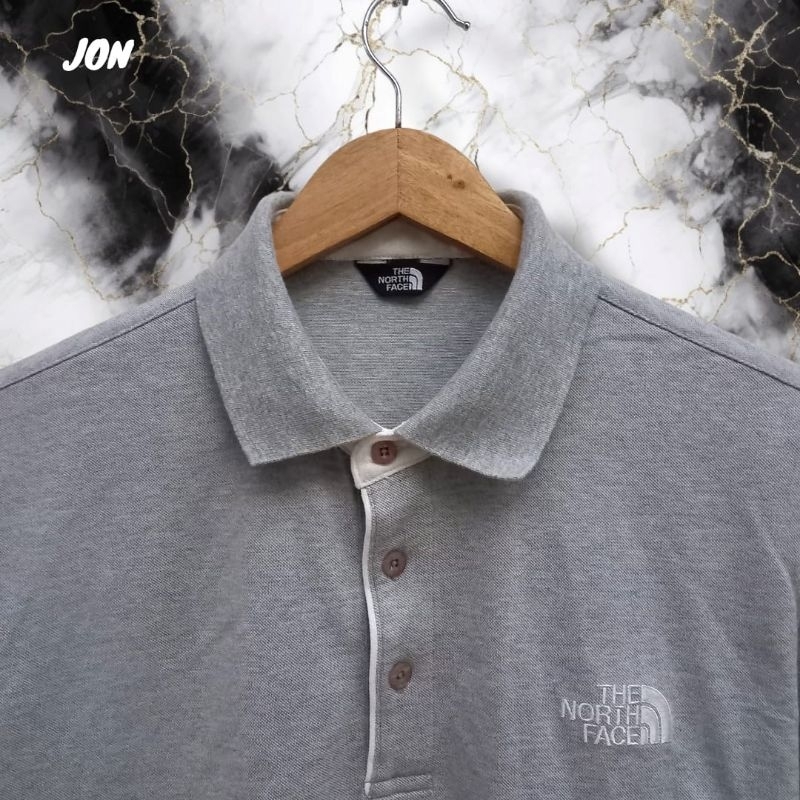 THE NORT FACE kaos kerah pria, baju atasan pria