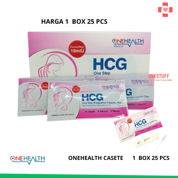 Onehealth Casette Tespek Kehamilan 1 Box isi 25 Pcs Test pack Kehamilan 1 Box