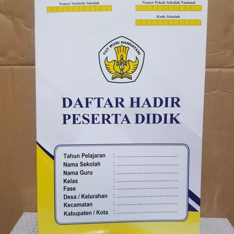 

KODE I43X BUKU DAFTAR PESERTA DIDIK SISWA SD SMP SMA