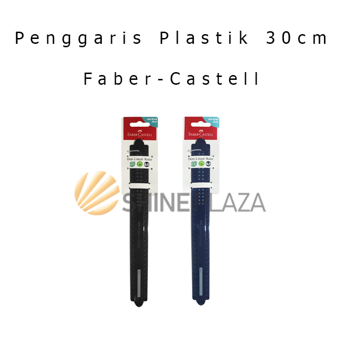 

Penggaris Plastik 30cm Faber-Castell Dots Plastic Ruler 30 cm