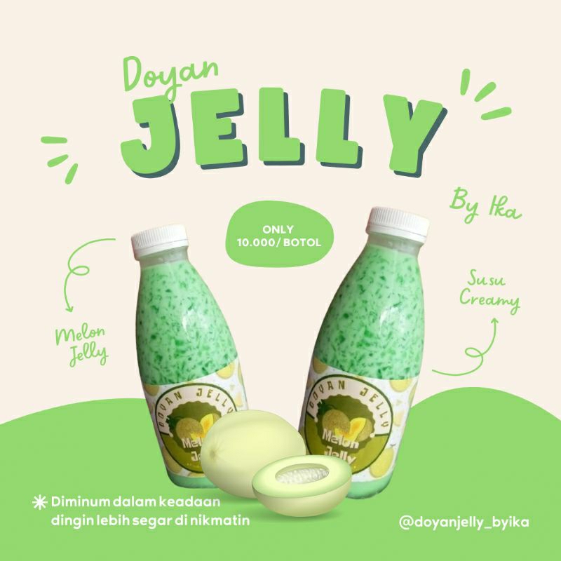 

Doyan Jelly Rasa Melon - Es Lumut Seger