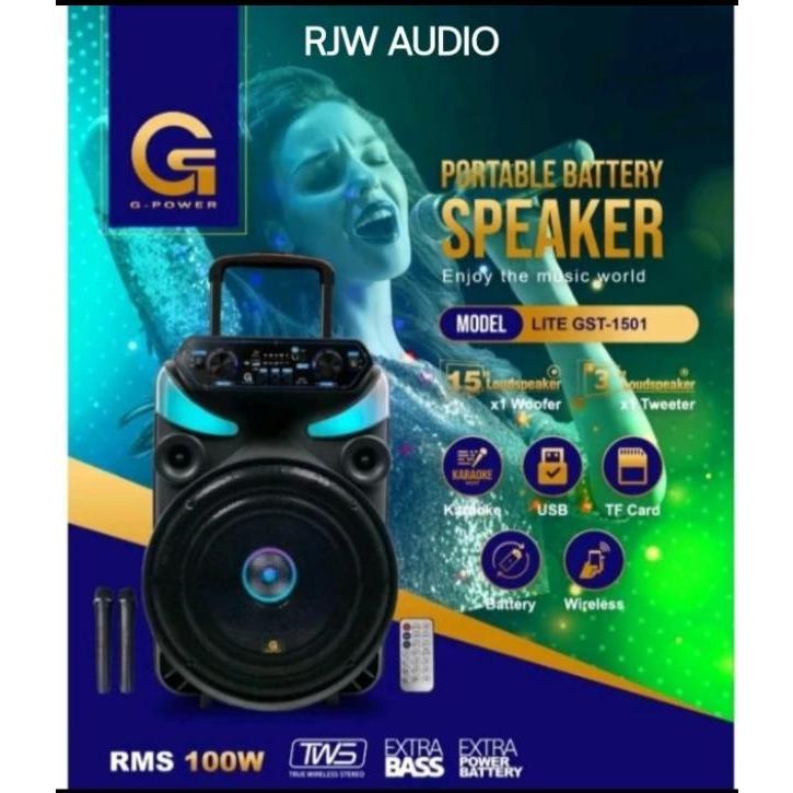 G-Power GST1501 Speaker Aktif Bluetooth Portable 15 inch GST-1501 LITE