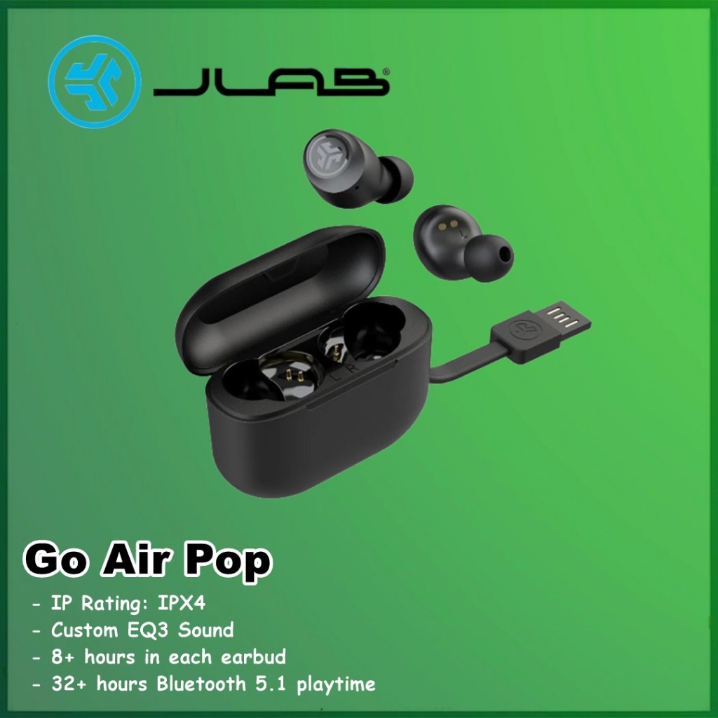 JLab Go Air Pop True Wireles Earbuds TWS Headset Earphone GoAir