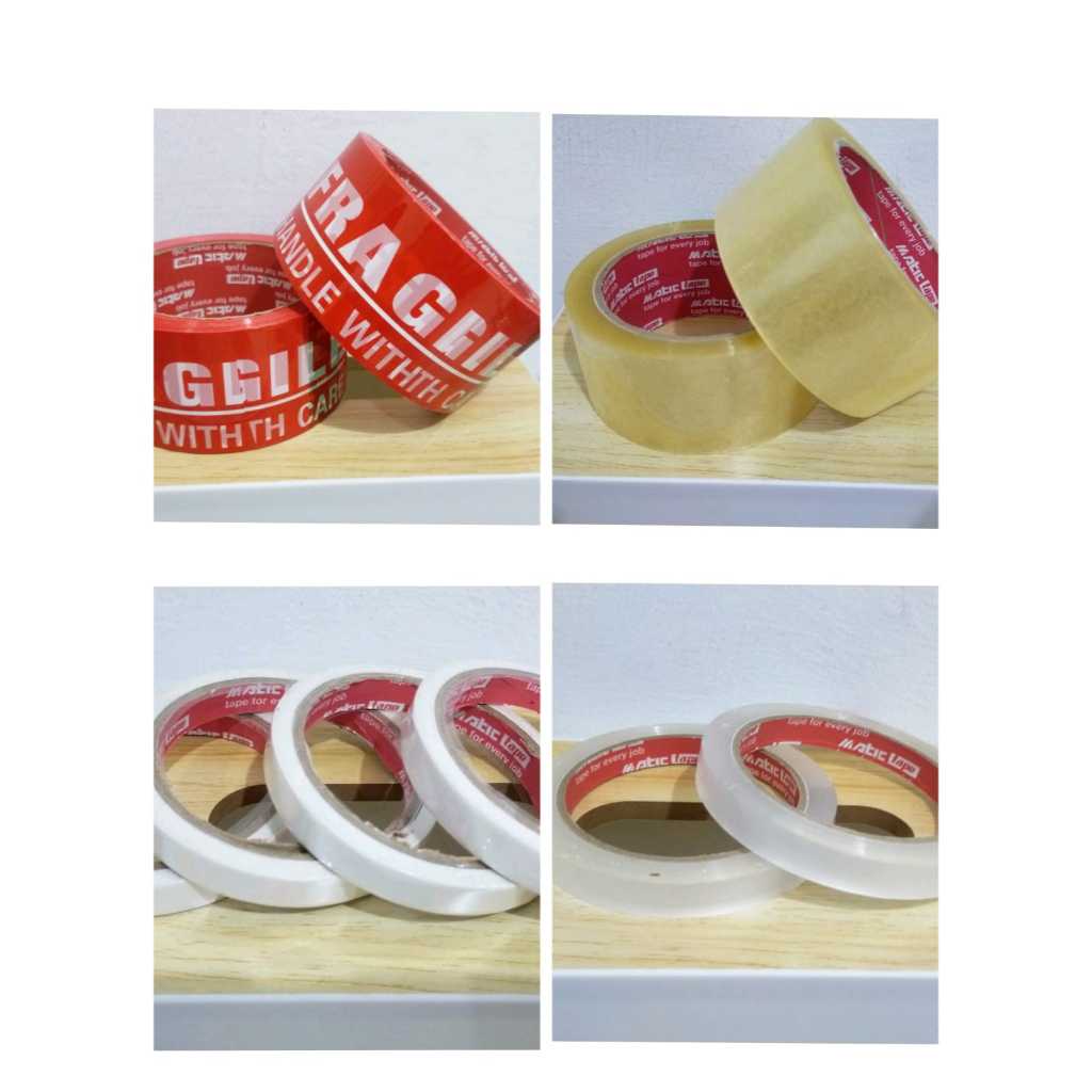 

Kids Days Isolasi Lakban Bening Matic / Isolasi Double Tape Matic / Isolasi FRAGILE Jangan Dibanting Matic