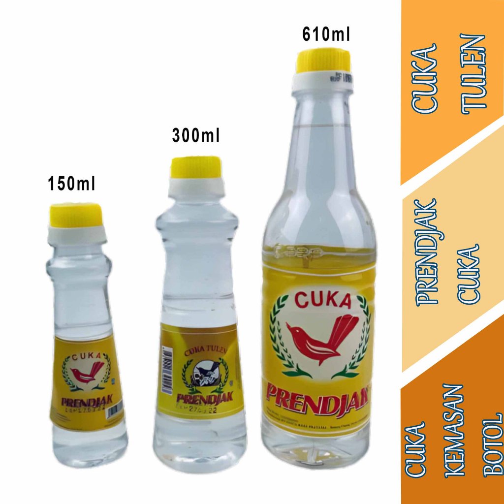 

Cuka Kemasan Botol - Prendjak Cuka - Cuka Tulen Varian - 1pcs