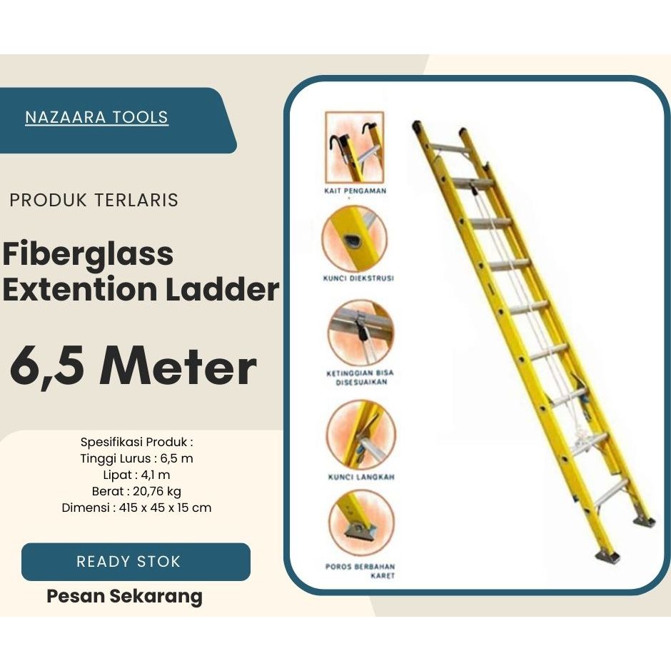 Tangga PLN / Tangga Fiberglass 6,5m Denko