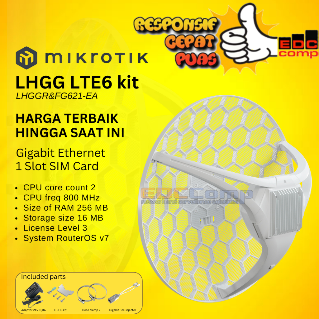Mikrotik LHGGR&FG621-EA | LHGG LTE6 Kit | LHG LTE Kit