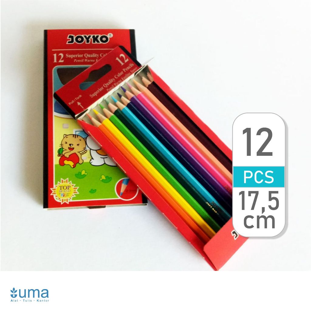 

Pensil Warna Joyko 12 Superior Quality Color Pencils CP-12PB