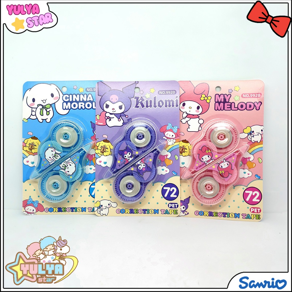 

Correction tape 2pcs set Sanrio /2 in 1 Tipe-x motif Sanrio