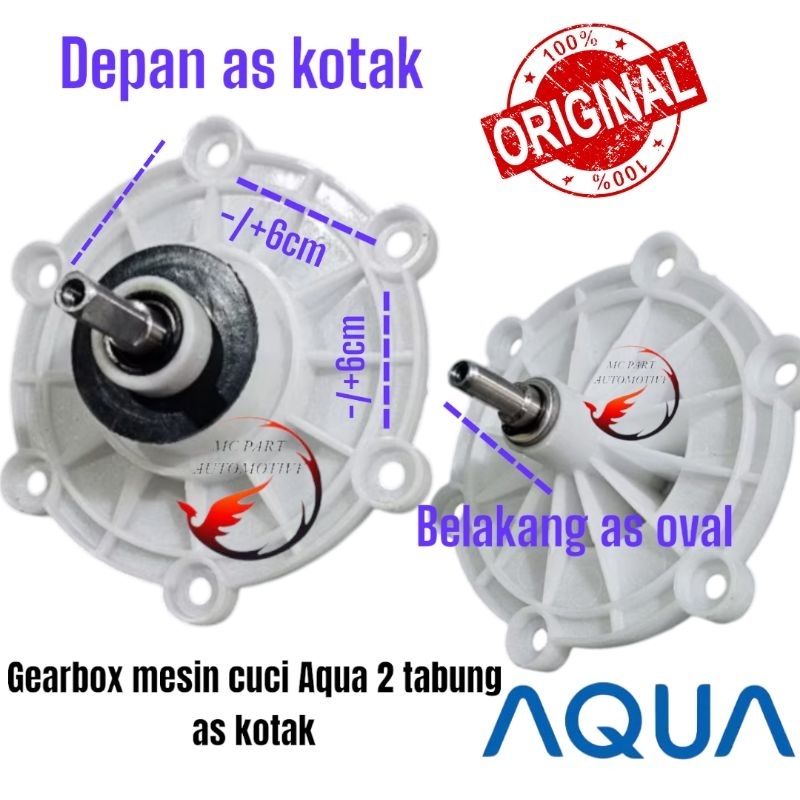 Gearbox Mesin Cuci AQUA As Kotak 2 Tabung /Gearbox mesin cuci Aqua premium quality