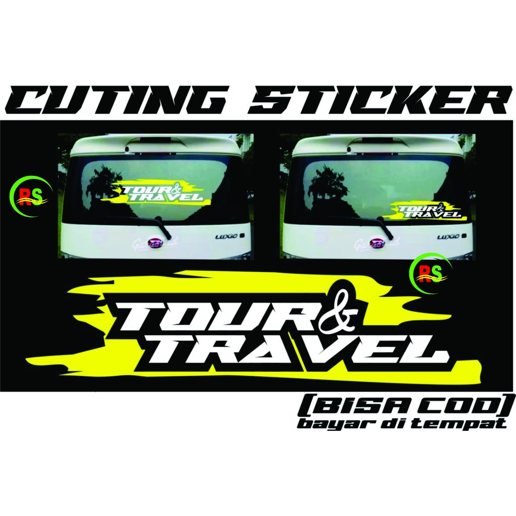 STIKER MOBIL TOUR DAN TRAVEL KEREN,STICKER MOBIL ELF LUXIO GRAN MAX TERKEREN
