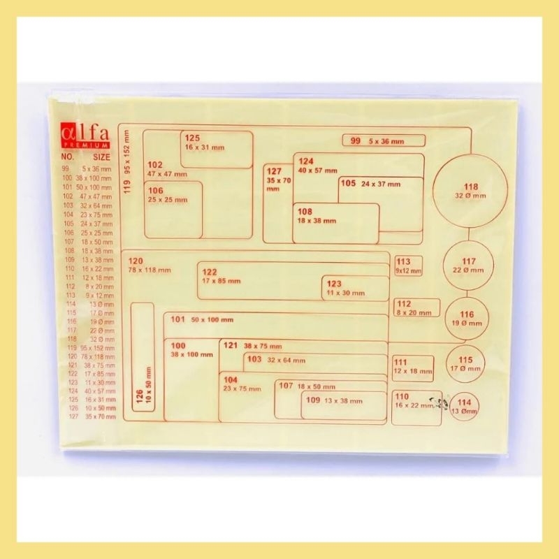 

1(plastik 7lembar) Stiker Sticker Label Nama Undangan Harga Alfa No 112 / 8 mm x 20 mm