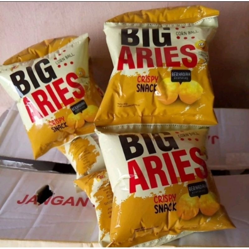 

BIG ARIES Chiki Berhadiah Uang Tunai isi 10pcs /1 Dus isi 40pcs
