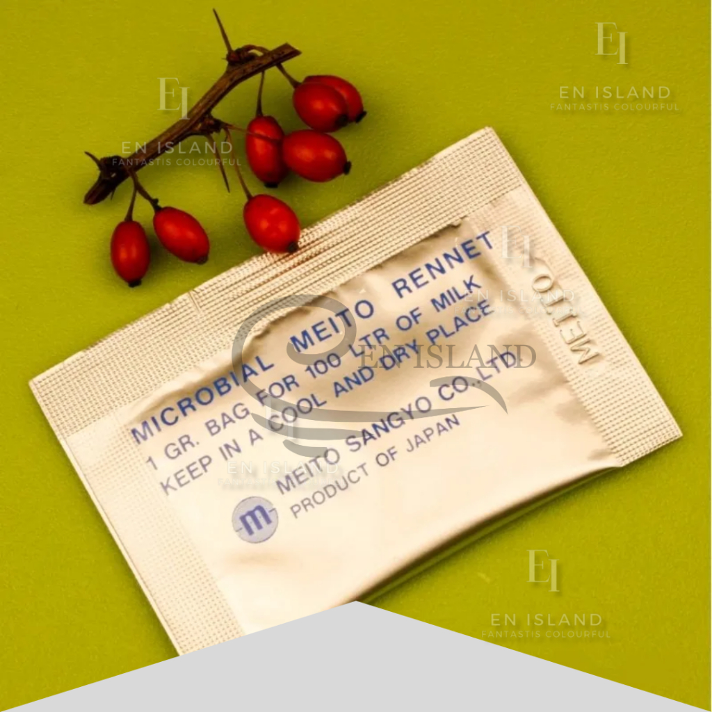 

Enzim Keju Microbial Meito Rennet Japan 1 Sachet 1 Gram / Pembuatan Keju Sendiri 1 Sachet Untuk 100 L Susu Cheese Keju Kosher Halal