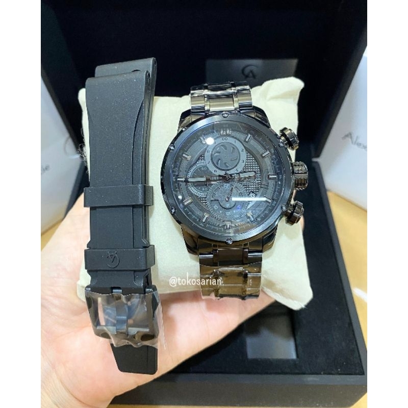 Alexandre Christie AC 6239 MC Original Bergaransi Jam Tangan Pria Rantai Sport Bonus Tali