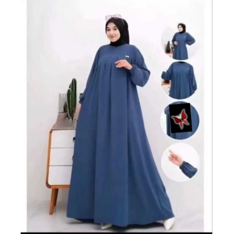 GAMIS FARA BAHAN CEY CRINKLE AIRFLOW PREMIUM/GAMIS MURAH 2024