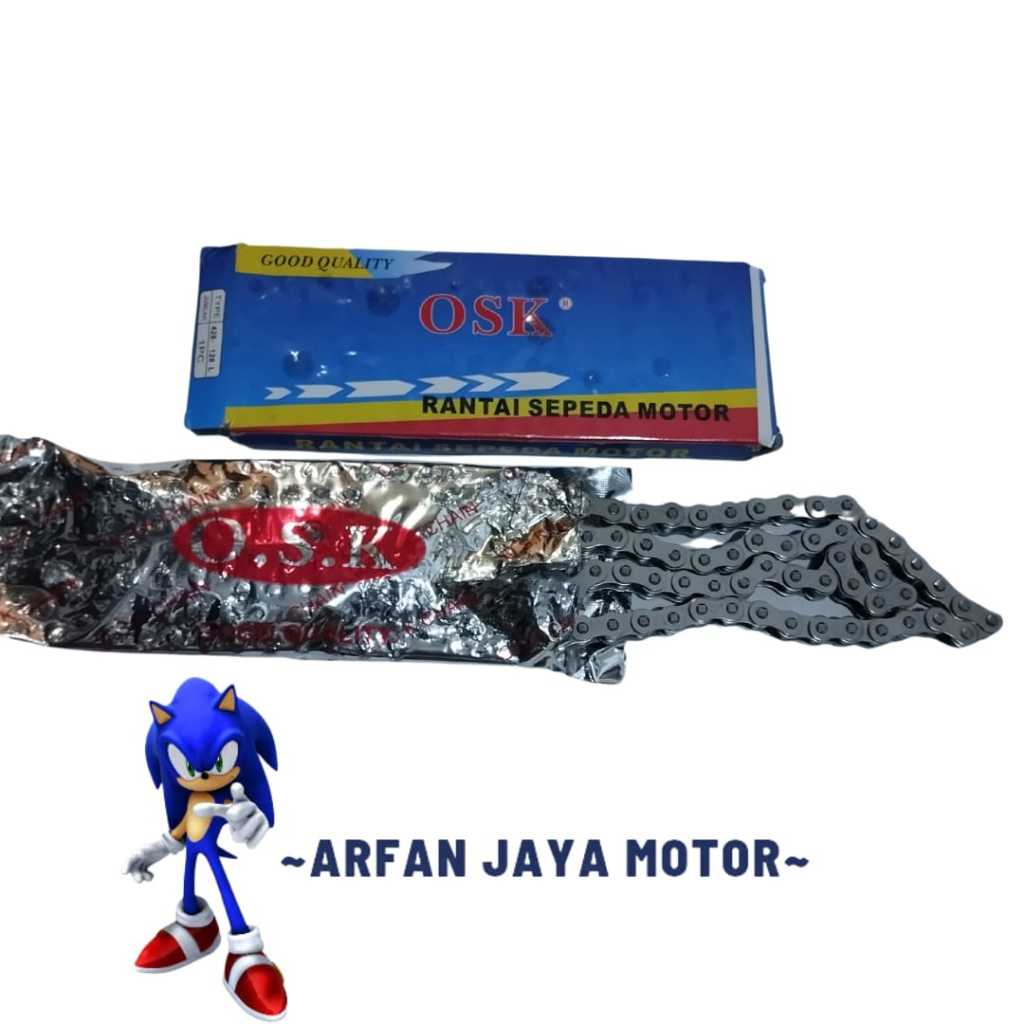 Rantai Motor 428 128 Model ORIGINAL OSK Kuat dan tahan lama