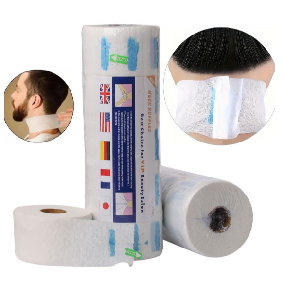 TISU LEHER / NECK PAPER / Kertas Leher / Kertas Pelindung Leher / TAPE BARBER SHOP SALON PANGKAS / t
