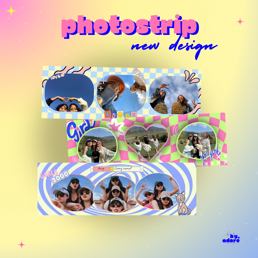 NEW DESIGN - PHOTOSTRIP | Cetak photostrip 3 frame | custom photostrip | Cetak foto polaroid photost