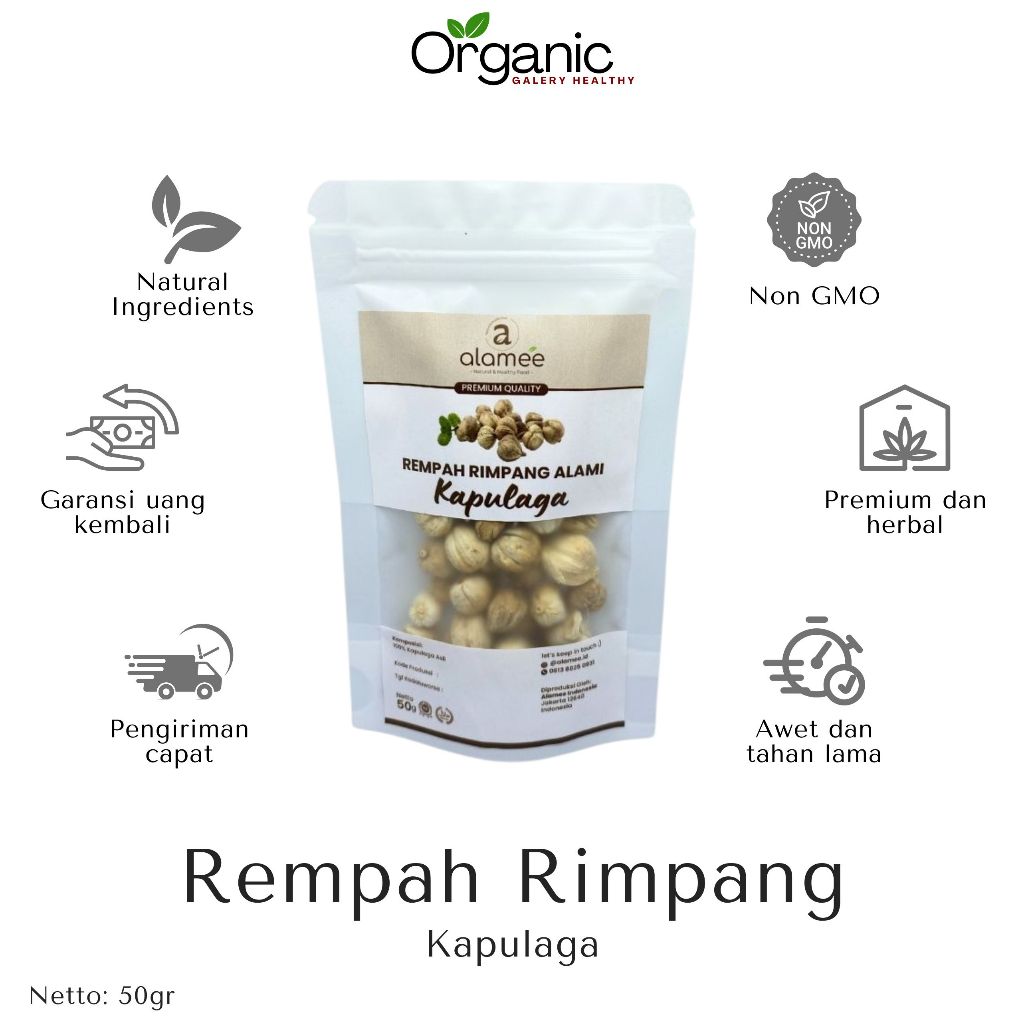 

Rempah Kapulaga Kering Herbal Healthy Lokal Cardamom Spice Rempah Rimpang Organik