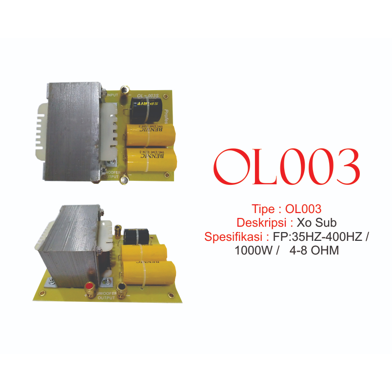 STX - CROSSOVER : XO PARTS / CROSSOVER PASIF 1 WAY (SUB) 003