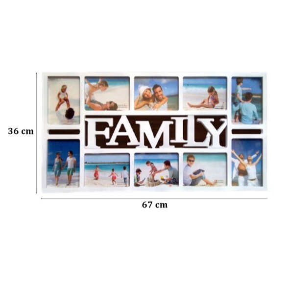 Bingkai Foto Keluarga Aesthetic Ukuran 3R 4R Frame Foto Family 10 Slot Album Foto Family Frame photo