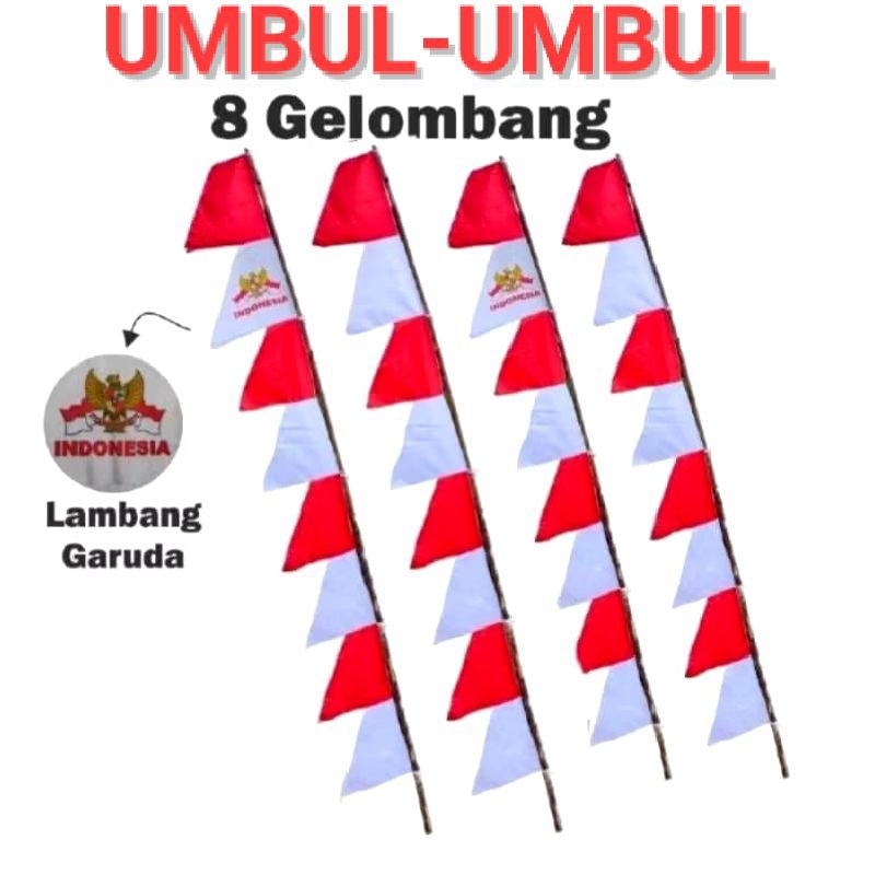 Bendera UMBUL-UMBUL 8 gelombang