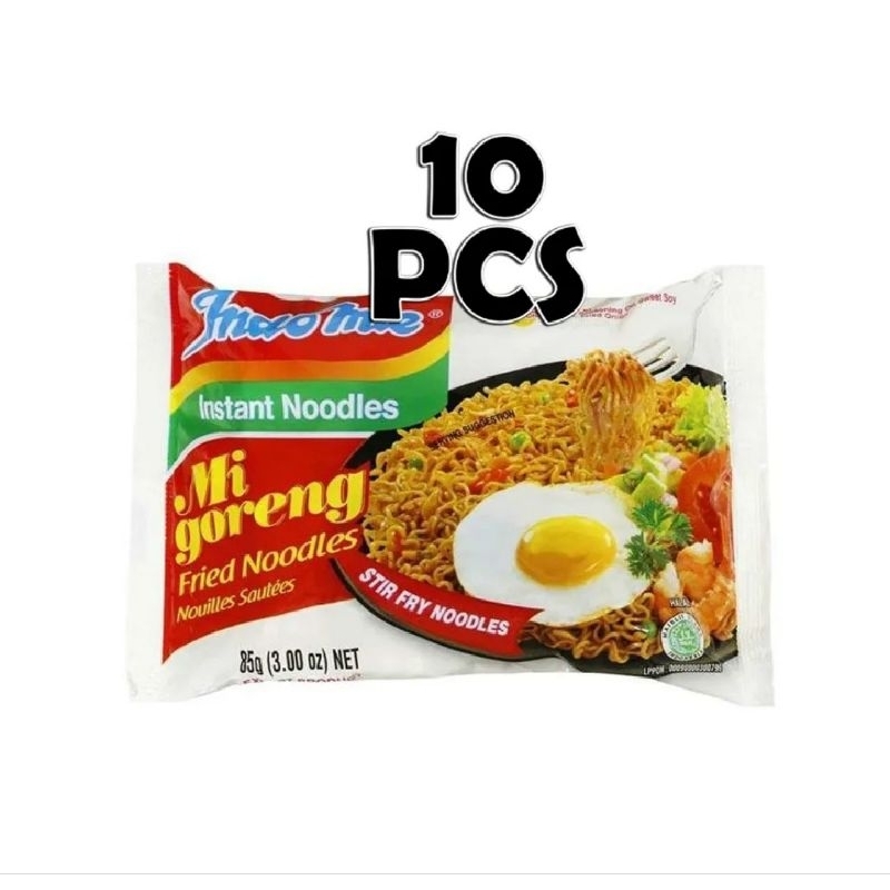 

Paket 10pcs Indomie Goreng Mi Instan 85gr Noodle Instant Mie