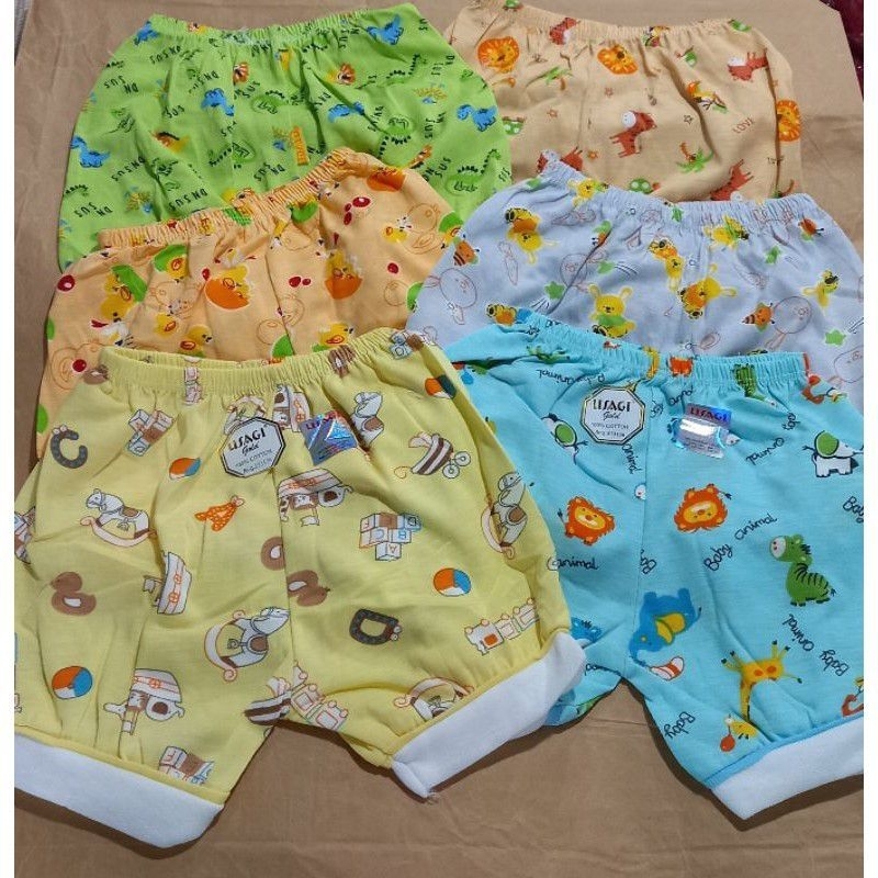 UsagiSNI || 6 Pcs Celana Pendek Usagi Gold Warna | Celana Pendek Bayi Usagi Gold Warna | Celana Pend