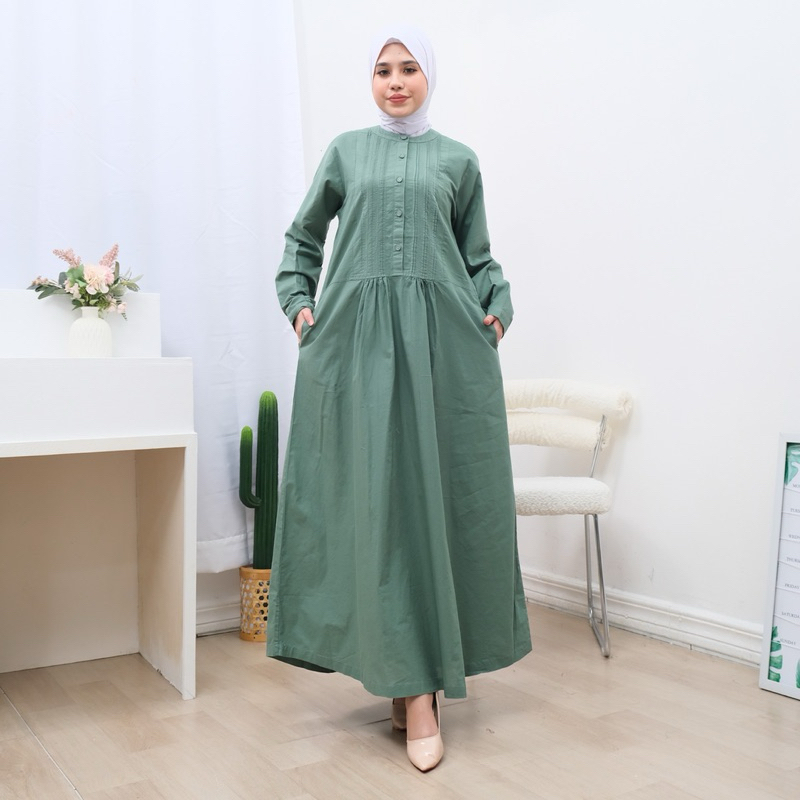 Dress Gamis Katun Paris Premium |Guangzhou -6012