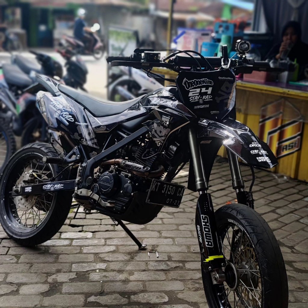 Decal Stiker Motor KLX DTRACKER NEW DESAIN KLX BF / DTX / GORDONS / CRF / WR / KTM FULL BODY